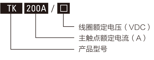 密封高壓直流接觸器型號(hào)含義